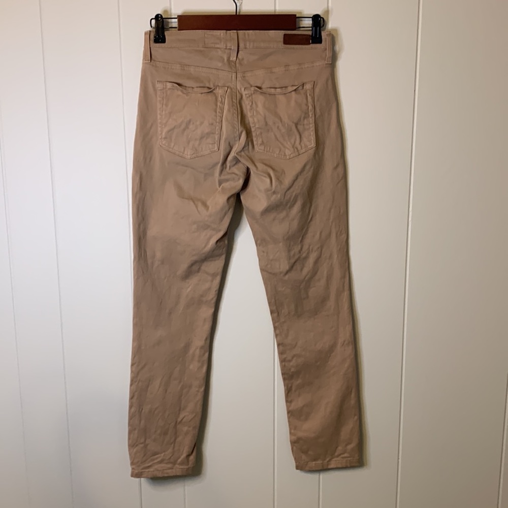 AG The Prima Mid Rise Cigarette Pants Khaki Size 27 - Picture 4 of 6